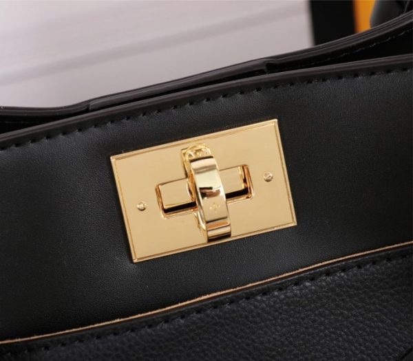 Replica Louis Vuitton On My Side MM Tote In Black - Image 5