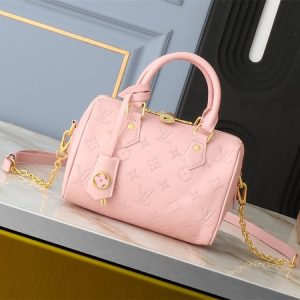 Replica Louis Vuitton Other Leathers Speedy Bandouliere 20 Handbag In Pink Opal