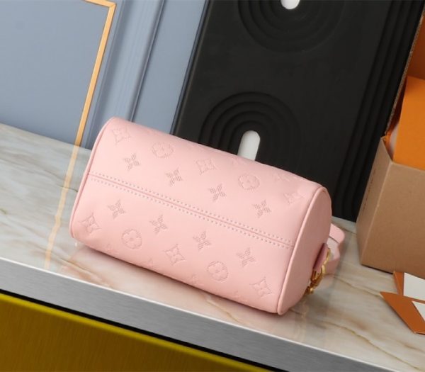 Replica Louis Vuitton Other Leathers Speedy Bandouliere 20 Handbag In Pink Opal - Image 3