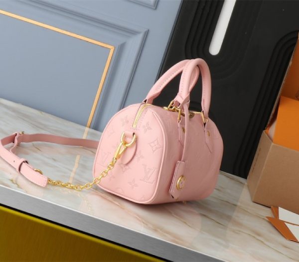 Replica Louis Vuitton Other Leathers Speedy Bandouliere 20 Handbag In Pink Opal - Image 4
