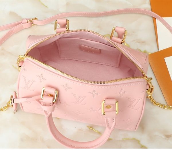 Replica Louis Vuitton Other Leathers Speedy Bandouliere 20 Handbag In Pink Opal - Image 8