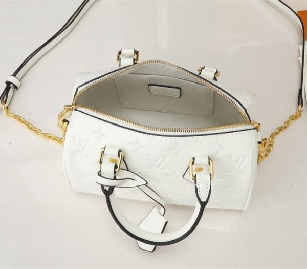 Replica Louis Vuitton Other Leathers Speedy Bandouliere 20 Handbag In Quartz White - Image 8