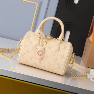 Replica Louis Vuitton Other Leathers Speedy Bandouliere 20 Handbag In Urban Yellow