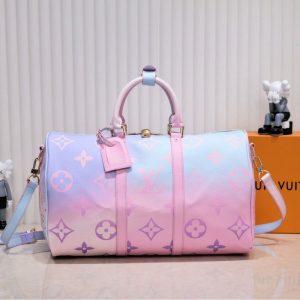 Replica Louis Vuitton Spring 2022 Keepall 45 Luggage In Sunrise Pastel