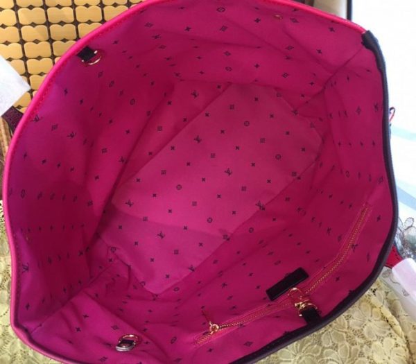 Replica Louis Vuitton Spring 2022 Neverfull MM Tote In Midnight Fuchsia - Image 8
