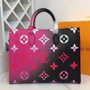 Replica Louis Vuitton Spring 2022 Onthego GM Tote In Midnight Fuchsia