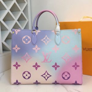 Replica Louis Vuitton Spring 2022 Onthego GM Tote In Sunrise Pastel