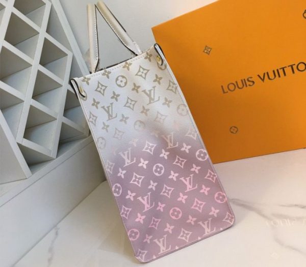 Replica Louis Vuitton Spring 2022 Onthego GM Tote In Sunset Kaki - Image 6