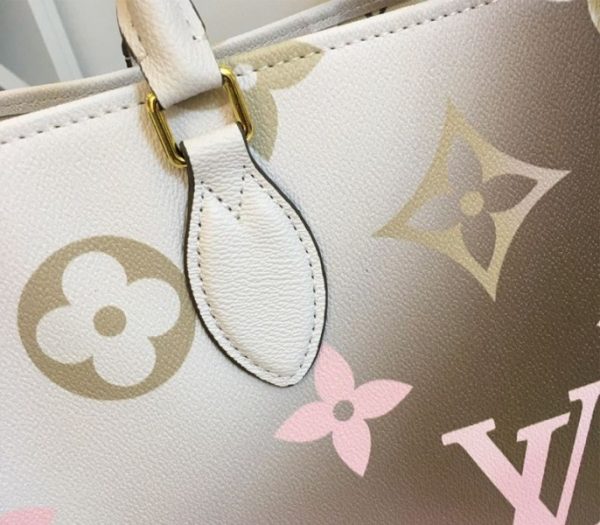 Replica Louis Vuitton Spring 2022 Onthego GM Tote In Sunset Kaki - Image 9