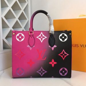 Replica Louis Vuitton Spring 2022 Onthego MM Tote In Midnight Fuchsia