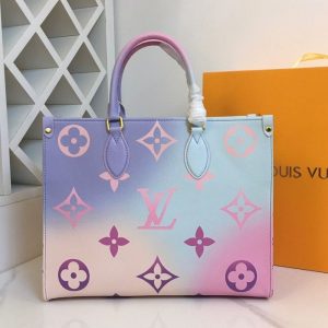 Replica Louis Vuitton Spring 2022 Onthego MM Tote In Sunrise Pastel