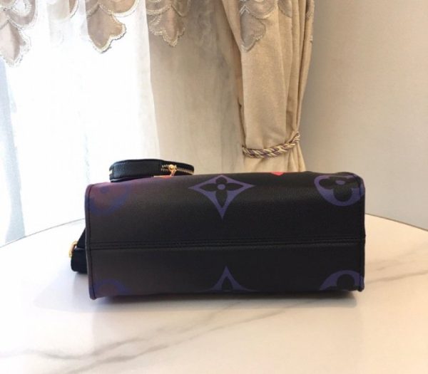 Replica Louis Vuitton Spring 2022 Onthego PM Tote In Midnight Fuchsia - Image 8