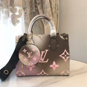 Replica Louis Vuitton Spring 2022 Onthego PM Tote In Sunset Kaki