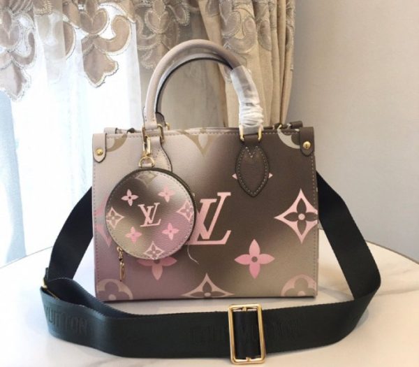 Replica Louis Vuitton Spring 2022 Onthego PM Tote In Sunset Kaki - Image 2
