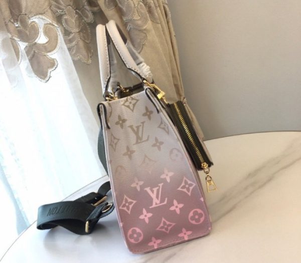 Replica Louis Vuitton Spring 2022 Onthego PM Tote In Sunset Kaki - Image 7
