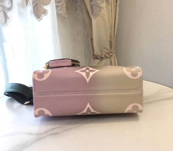 Replica Louis Vuitton Spring 2022 Onthego PM Tote In Sunset Kaki - Image 8