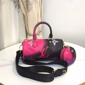 Replica Louis Vuitton Spring 2022 Papillon BB Bag In Midnight Fuchsia