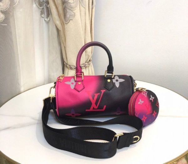 Replica Louis Vuitton Spring 2022 Papillon BB Bag In Midnight Fuchsia