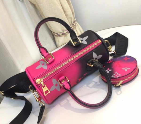 Replica Louis Vuitton Spring 2022 Papillon BB Bag In Midnight Fuchsia - Image 6