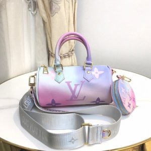 Replica Louis Vuitton Spring 2022 Papillon BB Bag In Sunrise Pastel