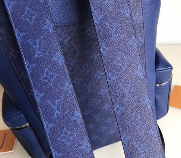 Replica Louis Vuitton Taiga Leather Outdoor Backpack In Pacific Blue - Image 4