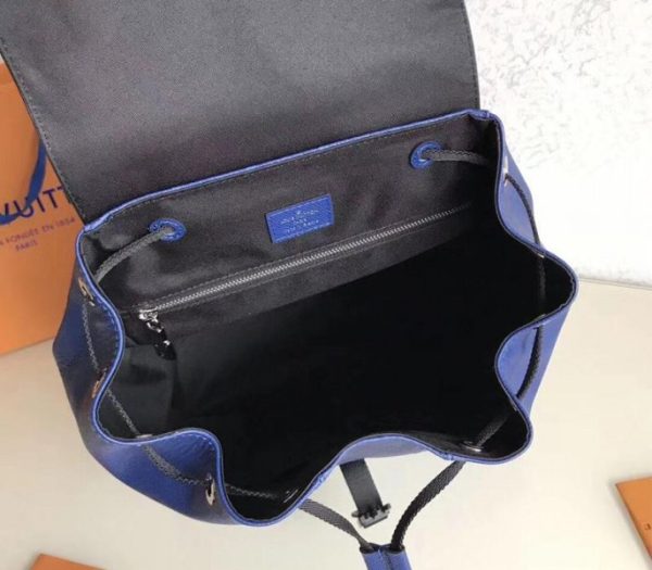 Replica Louis Vuitton Taiga Leather Outdoor Backpack In Pacific Blue - Image 5