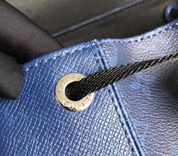 Replica Louis Vuitton Taiga Leather Outdoor Backpack In Pacific Blue - Image 9