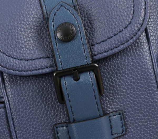 Replica Louis Vuitton Taurillon Leather Christopher XS Backpack In Navy Blue - Image 7