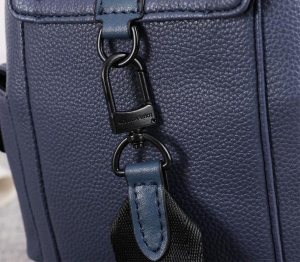 Replica Louis Vuitton Taurillon Leather Christopher XS Backpack In Navy Blue - Image 9