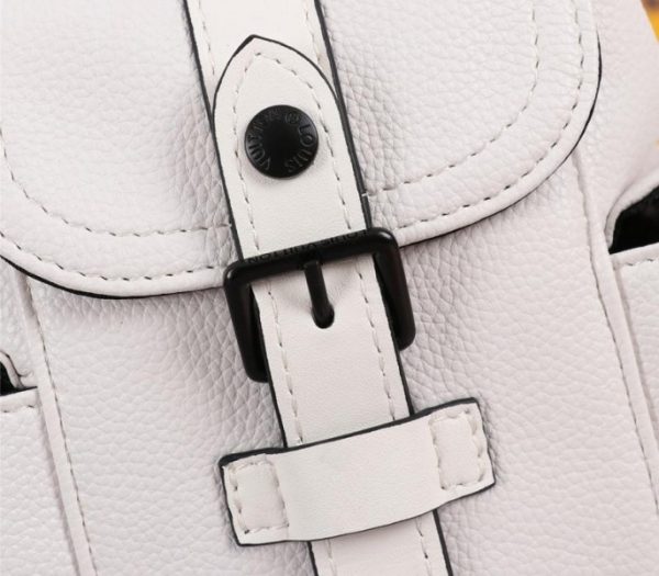 Replica Louis Vuitton Taurillon Leather Christopher XS Backpack In White - Image 7