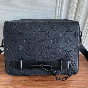 Replica Louis Vuitton Taurillon Leather Steamer Messenger Bag