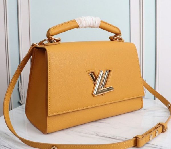 Replica Louis Vuitton Twist One Handle MM Handbag In Vibrant Honey - Image 2