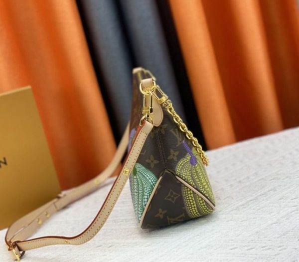 Replica Louis Vuitton X YK Mongram Canvas Boulogne Bag In Pumpkin - Image 4