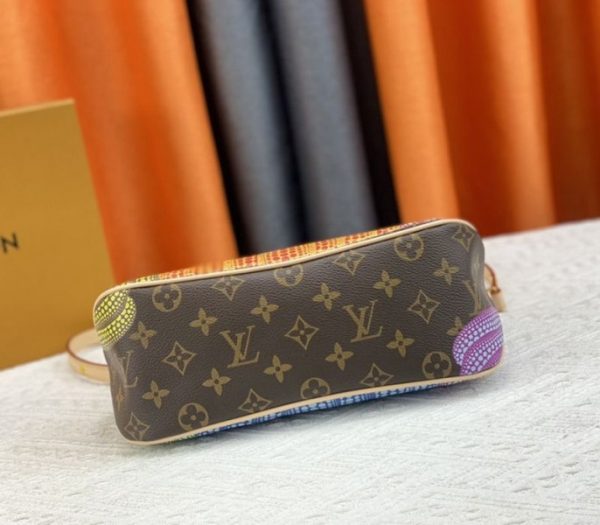 Replica Louis Vuitton X YK Mongram Canvas Boulogne Bag In Pumpkin - Image 5