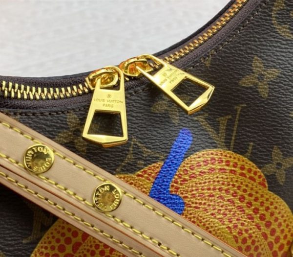 Replica Louis Vuitton X YK Mongram Canvas Boulogne Bag In Pumpkin - Image 8