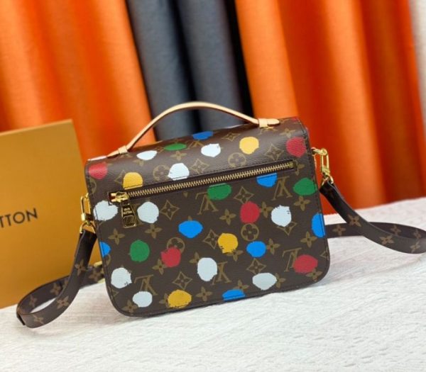 Replica Louis Vuitton X YK Monogram Canvas Metis Handbag - Image 3
