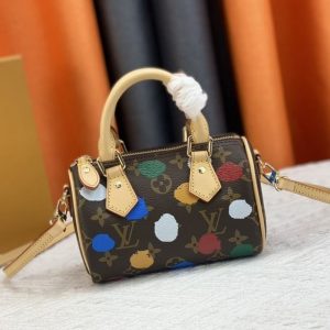 Replica Louis Vuitton X YK Monogram Canvas Nano Speedy Handbag