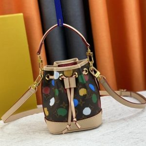 Replica Louis Vuitton X YK Monogram Canvas Nano Noe Bag