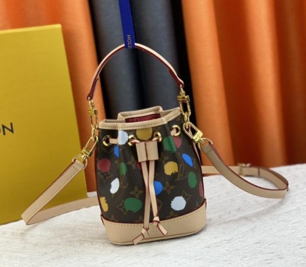 Replica Louis Vuitton X YK Monogram Canvas Nano Noe Bag