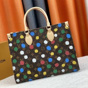 Replica Louis Vuitton X YK Monogram Canvas Onthego MM Tote