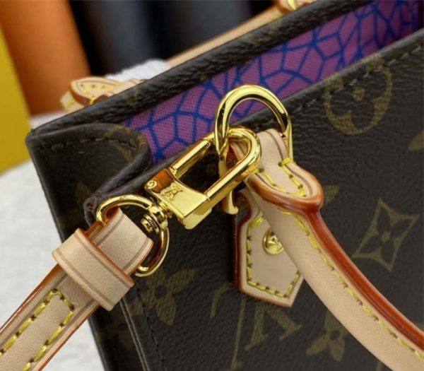 Replica Louis Vuitton X YK Monogram Canvas Petit Sac Plat In Pumpkin - Image 9