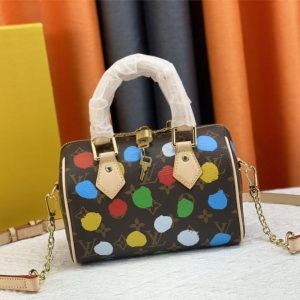 Replica Louis Vuitton X YK Monogram Canvas Speedy 20 Handbag