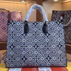 Replica Louis Vuitton Since 1854 Onthego GM Tote In Navy Blue