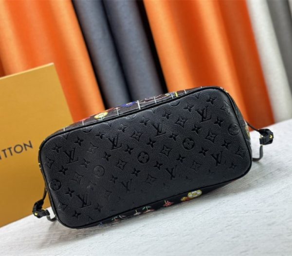 Louis Vuitton X TM Monogram Empreinte Neverfull MM In Black With Style 2 - Image 7