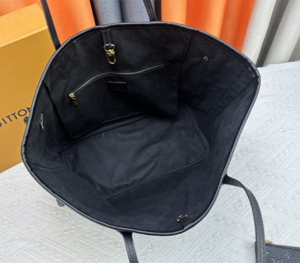 Louis Vuitton X TM Monogram Empreinte Neverfull MM In Black With Style 2 - Image 9