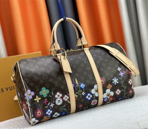 Louis Vuitton X TM Monogram Canvas Keepall Bandouliere 50 - Image 7