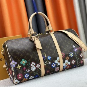Louis Vuitton X TM Monogram Canvas Keepall Bandouliere 50