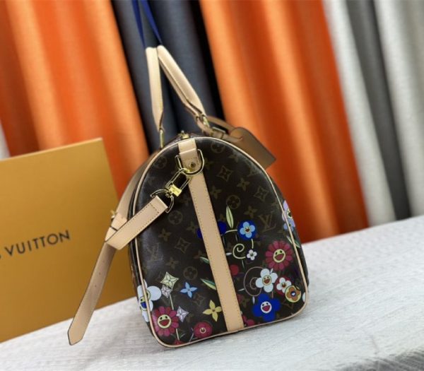 Louis Vuitton X TM Monogram Canvas Keepall Bandouliere 50 - Image 5
