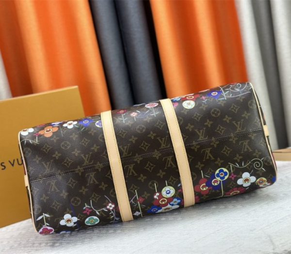 Louis Vuitton X TM Monogram Canvas Keepall Bandouliere 50 - Image 9