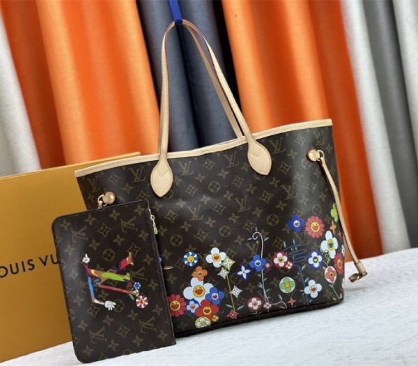 Louis Vuitton X TM Monogram Canvas Neverfull MM - Image 3